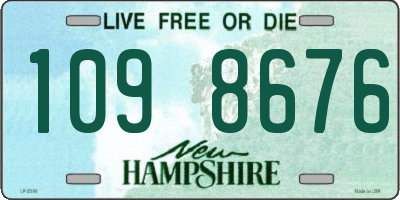 NH license plate 1098676