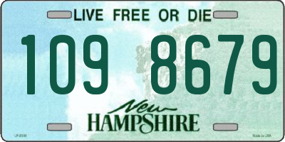 NH license plate 1098679