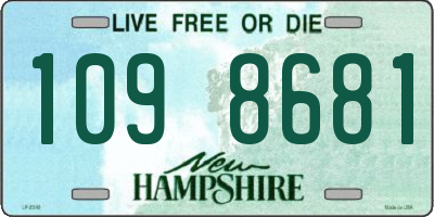 NH license plate 1098681