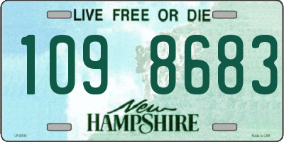 NH license plate 1098683