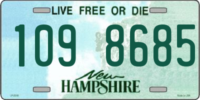 NH license plate 1098685