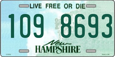 NH license plate 1098693