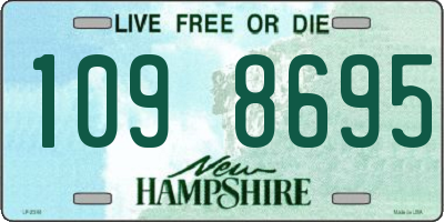NH license plate 1098695