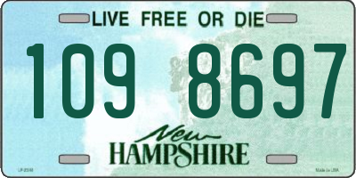 NH license plate 1098697