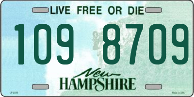NH license plate 1098709