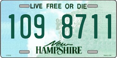 NH license plate 1098711