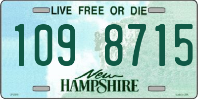 NH license plate 1098715
