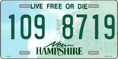 NH license plate 1098719