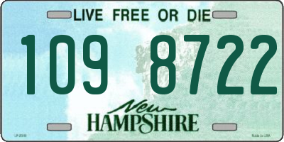 NH license plate 1098722