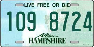 NH license plate 1098724