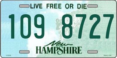NH license plate 1098727
