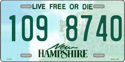 NH license plate 1098740