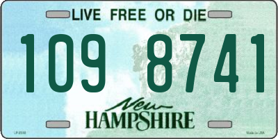 NH license plate 1098741