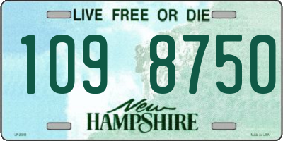 NH license plate 1098750