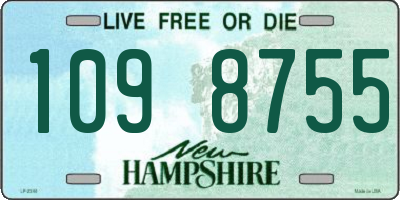 NH license plate 1098755
