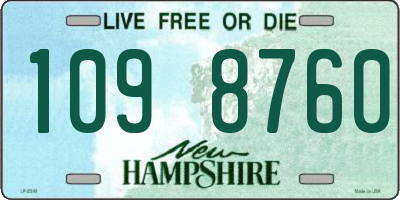 NH license plate 1098760