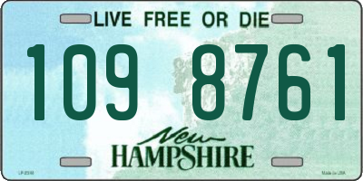 NH license plate 1098761