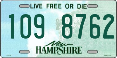 NH license plate 1098762