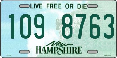 NH license plate 1098763