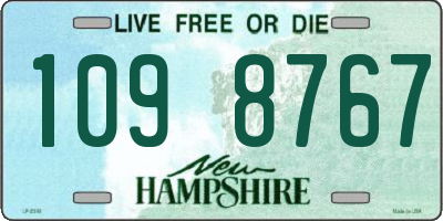 NH license plate 1098767