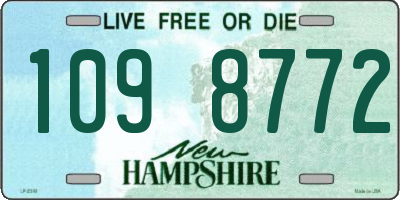 NH license plate 1098772