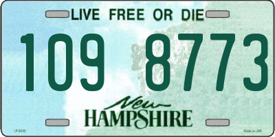 NH license plate 1098773