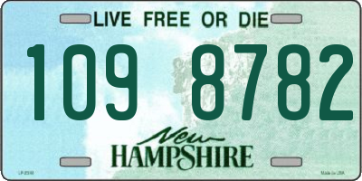 NH license plate 1098782