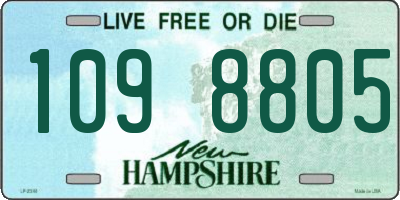NH license plate 1098805