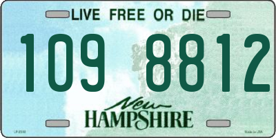 NH license plate 1098812