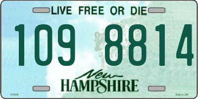 NH license plate 1098814