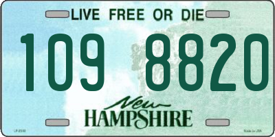 NH license plate 1098820