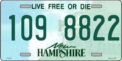 NH license plate 1098822