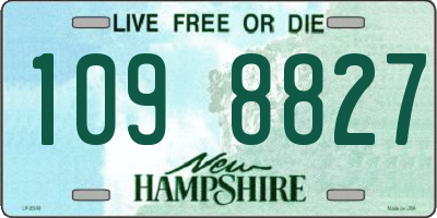 NH license plate 1098827