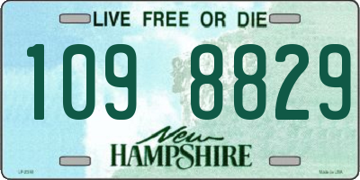 NH license plate 1098829