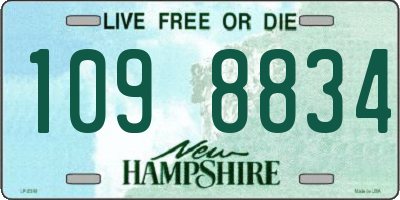 NH license plate 1098834
