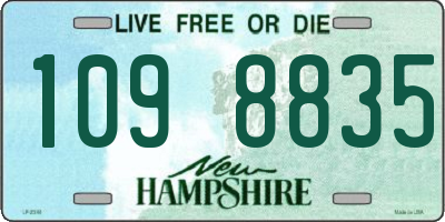 NH license plate 1098835