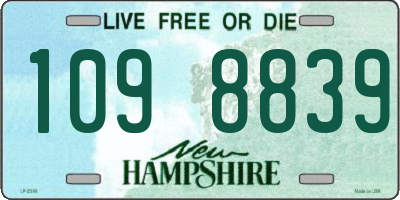 NH license plate 1098839