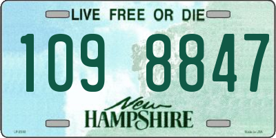 NH license plate 1098847