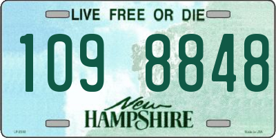 NH license plate 1098848