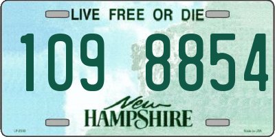 NH license plate 1098854