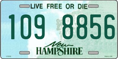 NH license plate 1098856