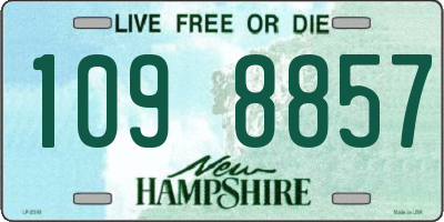 NH license plate 1098857