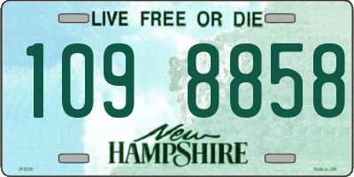 NH license plate 1098858