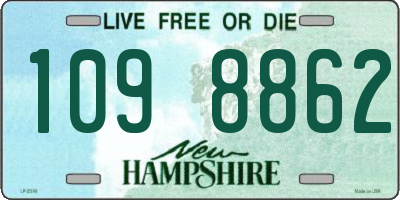 NH license plate 1098862
