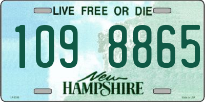 NH license plate 1098865