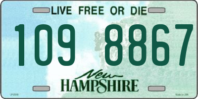 NH license plate 1098867