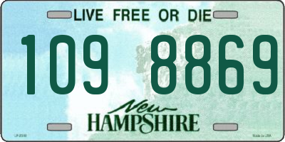 NH license plate 1098869