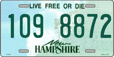 NH license plate 1098872