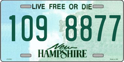 NH license plate 1098877
