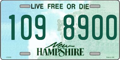 NH license plate 1098900